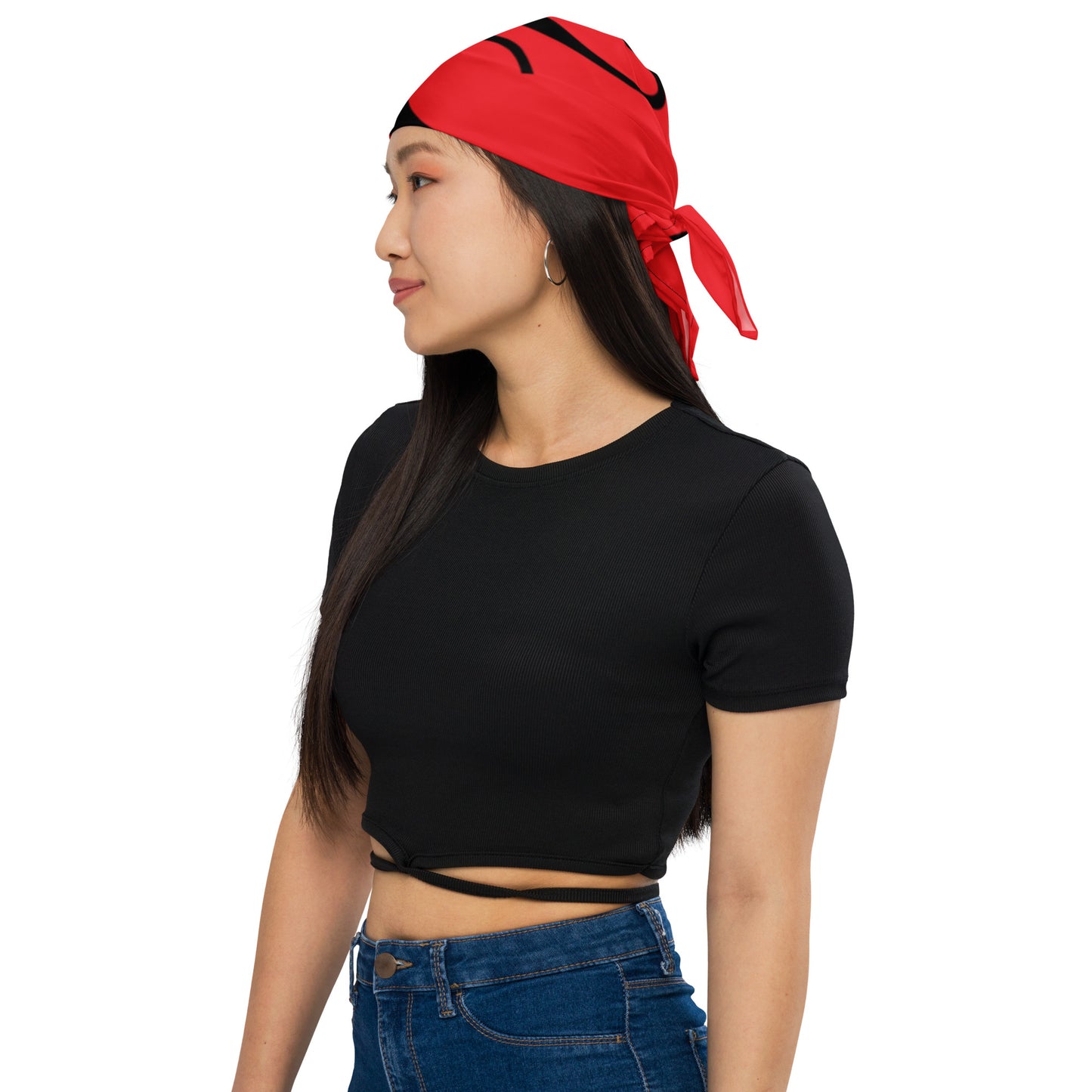 KS Blk / Red All-over print bandana