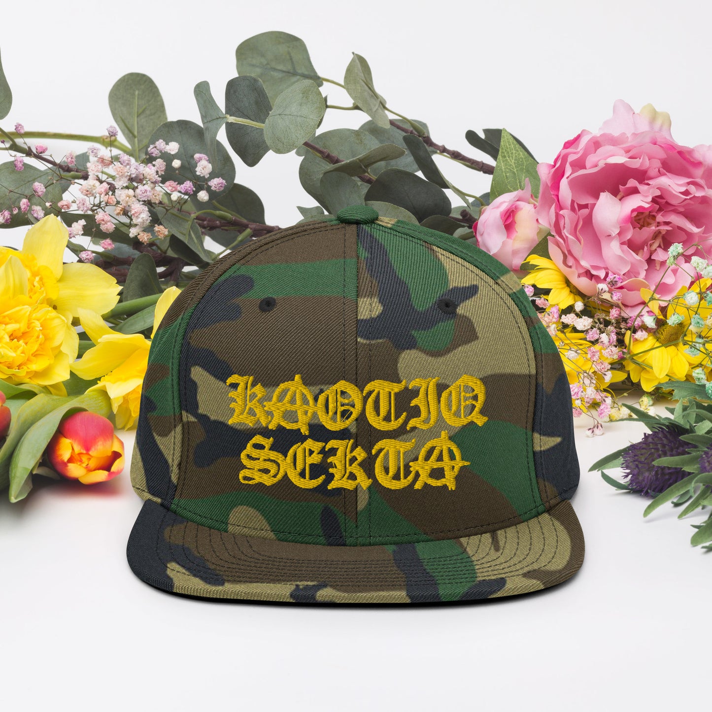 Kaotiq Sekta Camo Snapback Hat