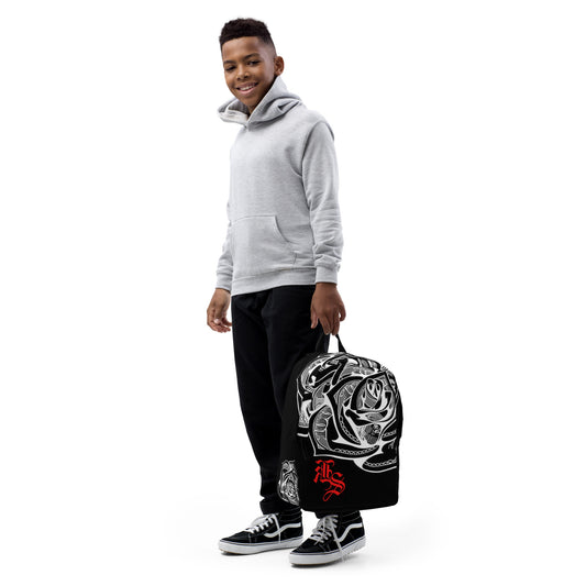 KS Soulja ROSE BLK/ WHT/ RED Minimalist Backpack